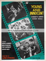 Alfred Hitchcock film posters for sale: Young and Innocent 1937
