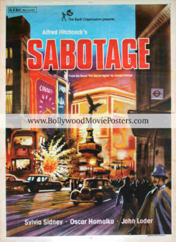 Alfred Hitchcock original movie posters for sale: Sabotage (1936)