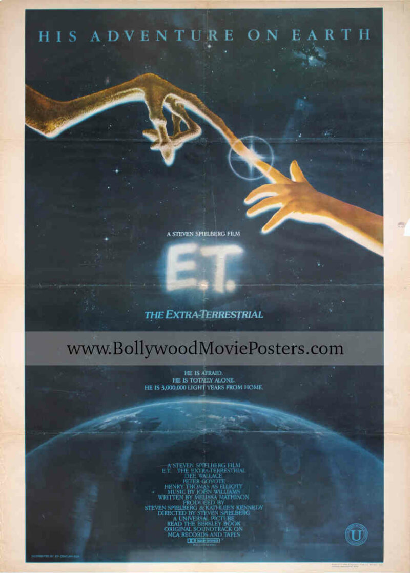 ET poster 1982 rare original vintage Steven Spielberg movie