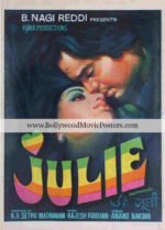 Julie poster: 1975 old hand painted Bollywood movie poster
