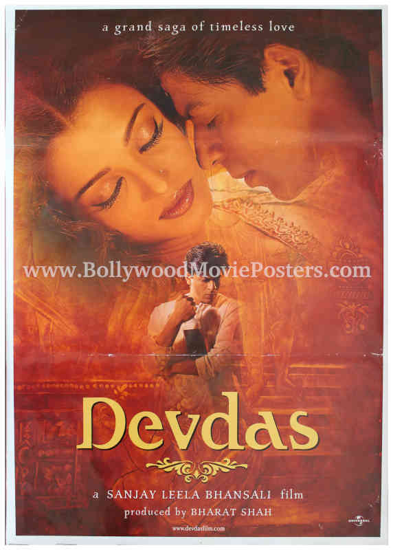 Devdas poster of the 2002 movie Bollywood