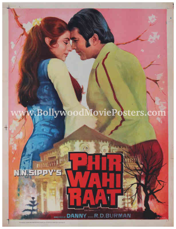 Hindi horror movie poster for sale Phir Wahi Raat 1980