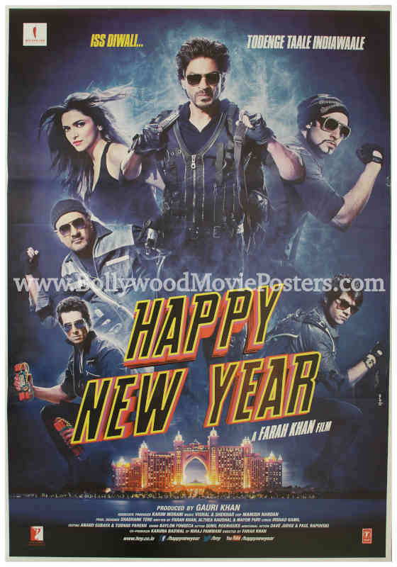 happy new year movie poster HNY SRK Shah Rukh Khan