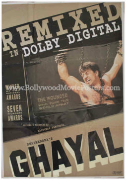 Ghayal poster for sale: Buy Sunny Deol old Bollywood movie posters