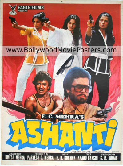 Original vintage Bollywood poster: Ashanti