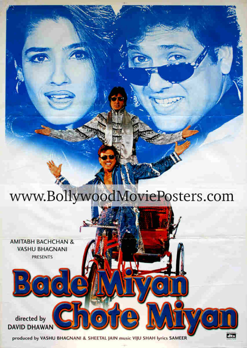 Bade Miyan Chote Miyan poster: Govinda Amitabh Bachchan movie poster