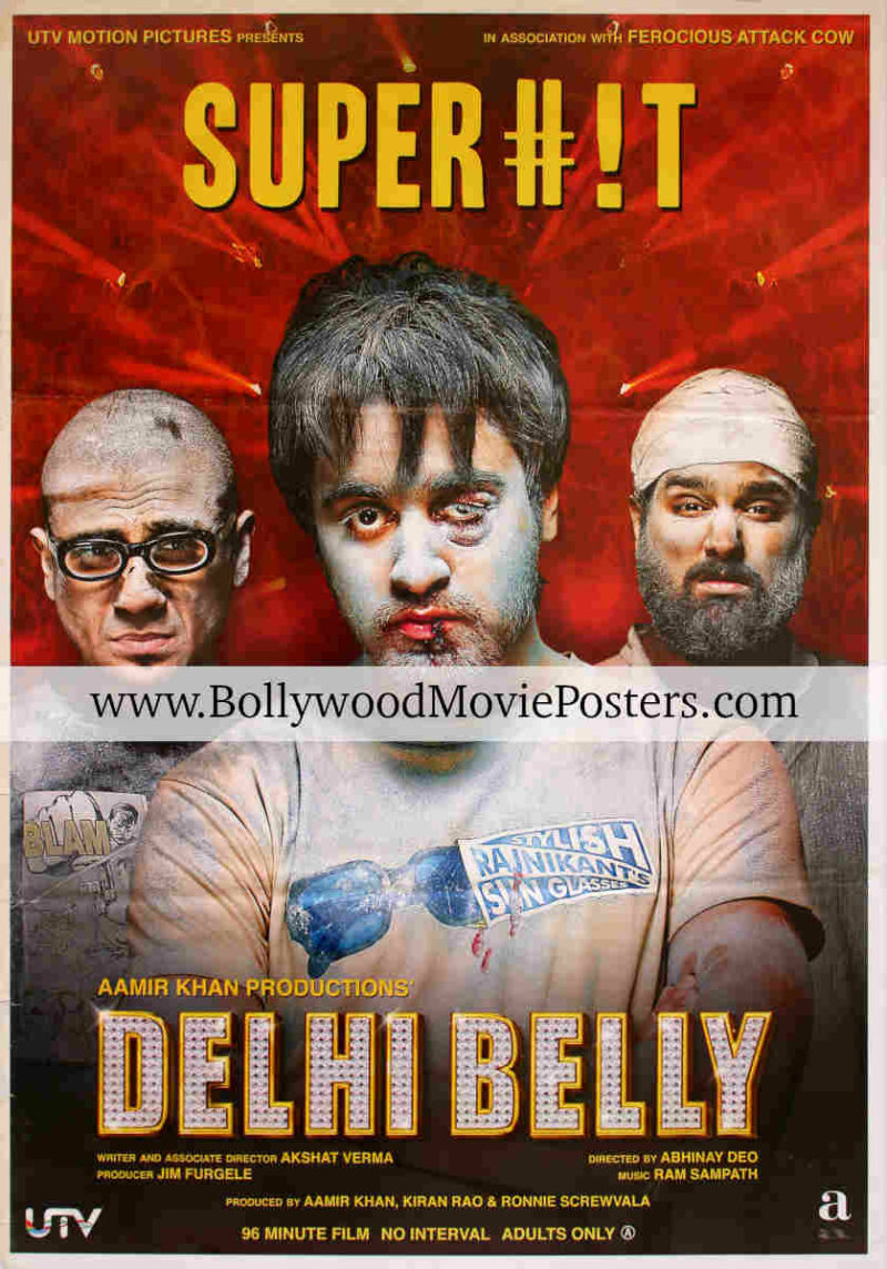 Delhi Belly poster for sale: Buy original Bollywood movie posters