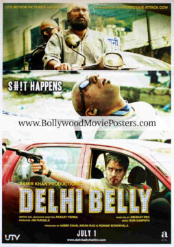 Delhi Belly movie poster for sale: Buy original Bollywood posters online