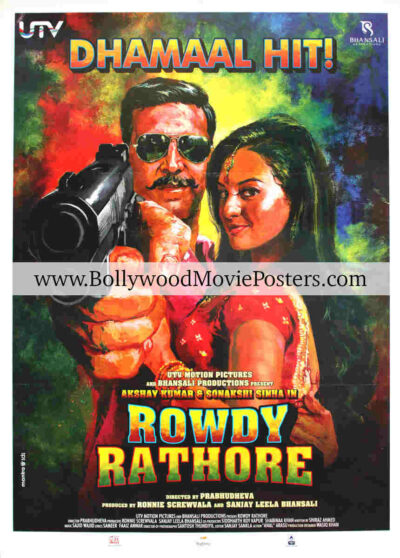 Rowdy Rathore film poster: Akshay Kumar Bollywood poster