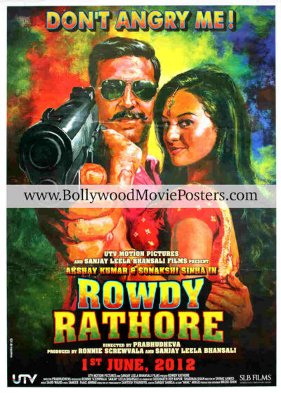 Rowdy Rathore movie poster: Buy Akshay Kumar Bollywood poster