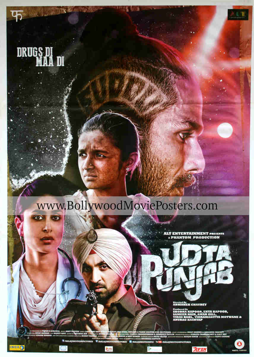 Udta Punjab movie poster for sale: Buy Shahid Kapoor Bollywood poster
