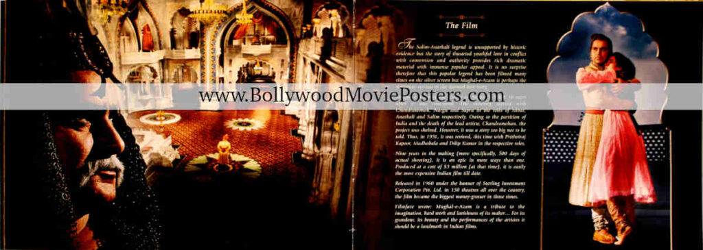 Mughal-e-Azam movie photo set for sale