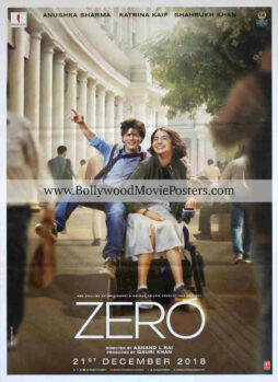Zero movie poster for sale: Buy original Bollywood SRK poster