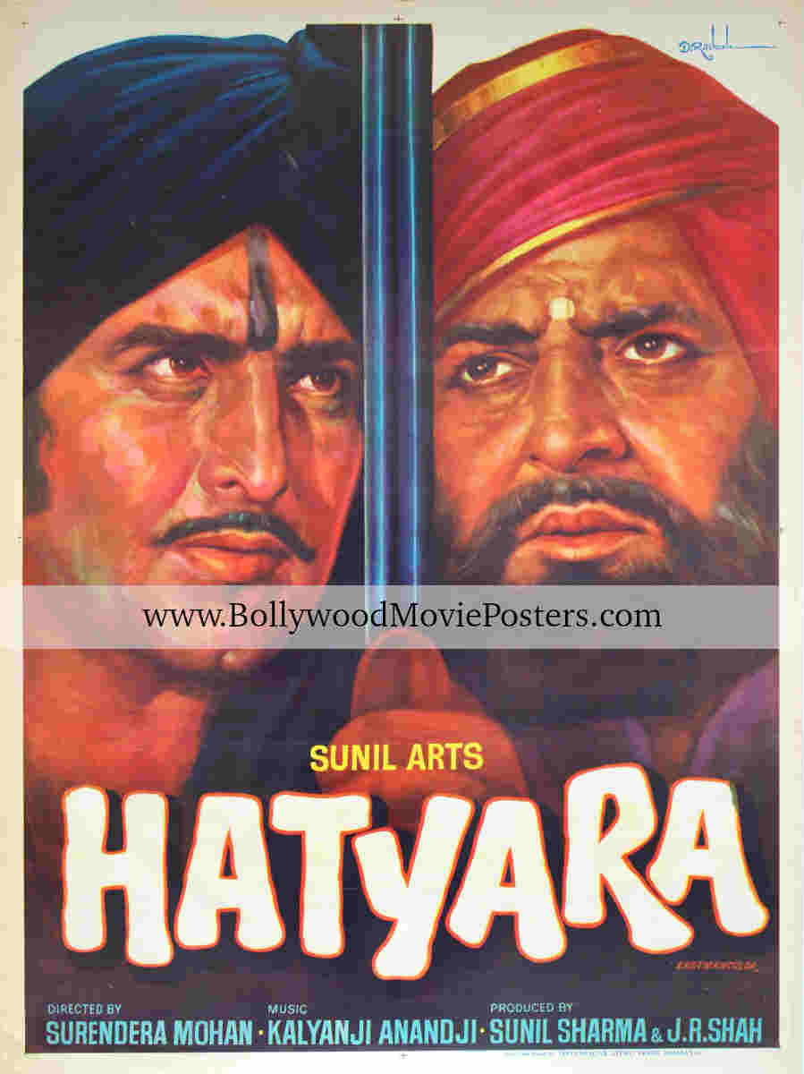 Hatyara movie poster for sale: Buy vintage Bollywood poster
