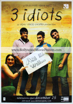 3 Idiots poster for sale! Original old Aamir Khan movie posters