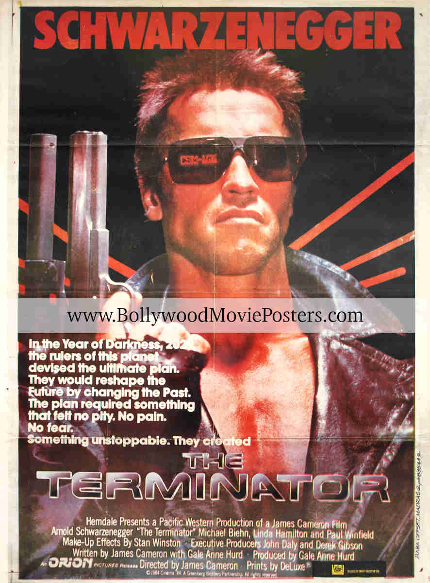 Terminator poster for sale: Arnold 1984 original movie poster