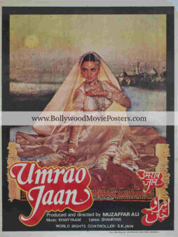 Umrao Jaan poster: Buy old Bollywood Rekha movie posters