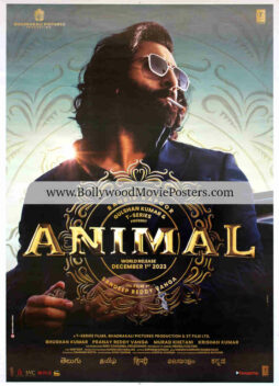 Animal movie poster for sale: Buy Ranbir Kapoor poster 4K HD