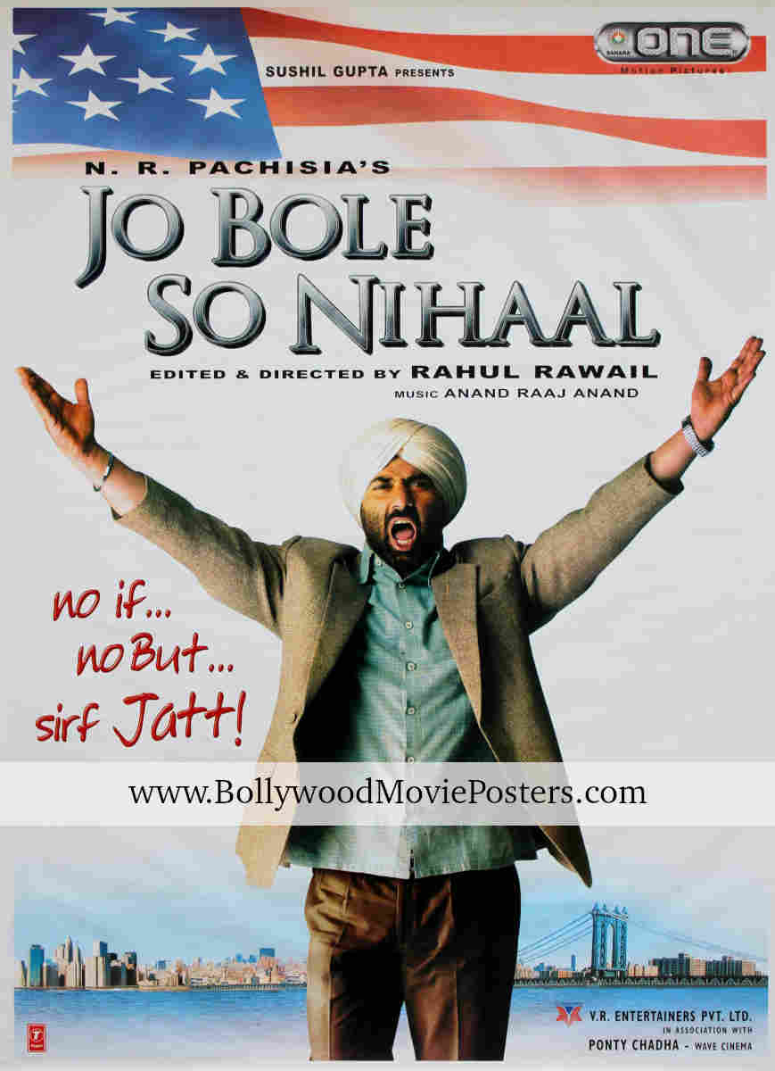 Jo Bole So Nihaal poster: Sunny Deol old Bollywood movie