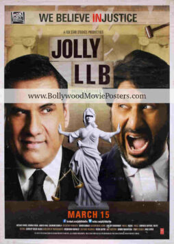 Jolly LLB poster for sale: Bollywood courtroom drama movie