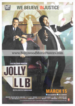 Jolly LLB movie poster for sale: Bollywood courtroom drama
