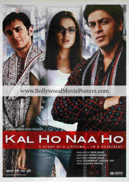 Kal Ho Naa Ho movie poster for sale: KHNH Shah Rukh Khan film