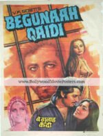 Bold movie poster: Begunaah Qaidi old Bollywood film