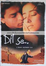 Dil Se movie poster: Shah Rukh Khan SRK 1998 Bollywood film