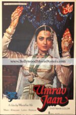 Rekha Umrao Jaan movie poster 1981 original