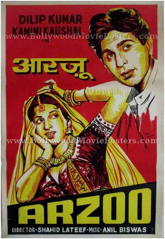Arzoo old vintage indian movie film posters for sale