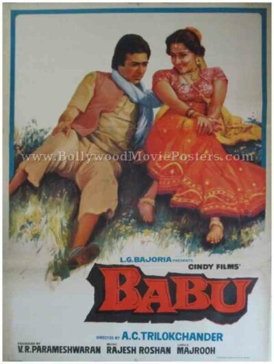 Babu 1985 buy vintage bollywood posters for sale uk
