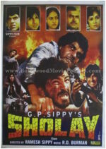 Buy Sholay original movie poster 1975 Hindi film high resolution