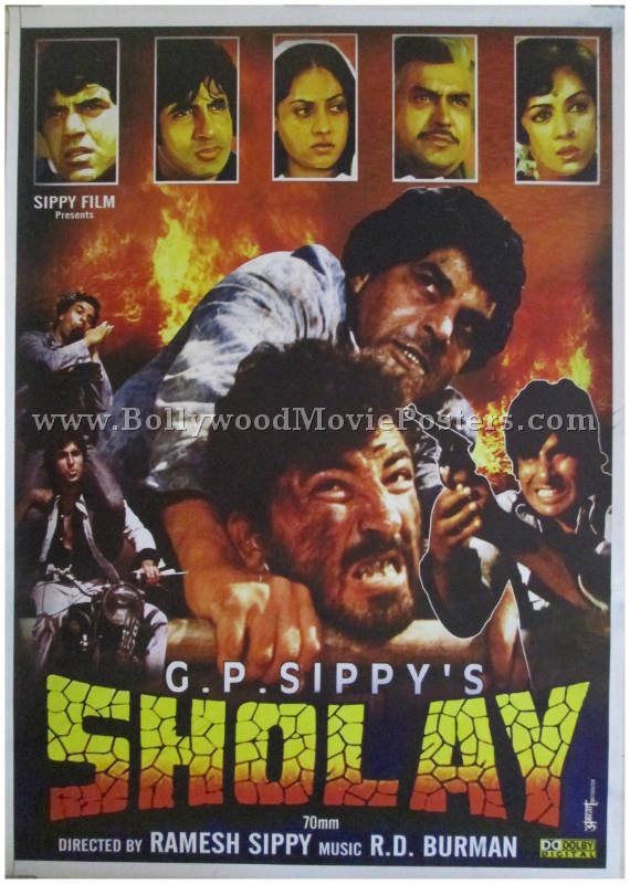 Buy Sholay 1975 Film Posters Buy Sholay 1975 Film Posters