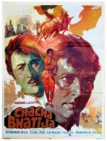 Chacha Bhatija Dharmendra Hema Malini old vintage hand painted Bollywood movie posters for sale