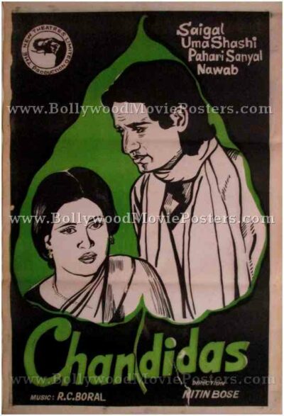 Chandidas 1934 K. L. Saigal buy old bollywood posters for sale online