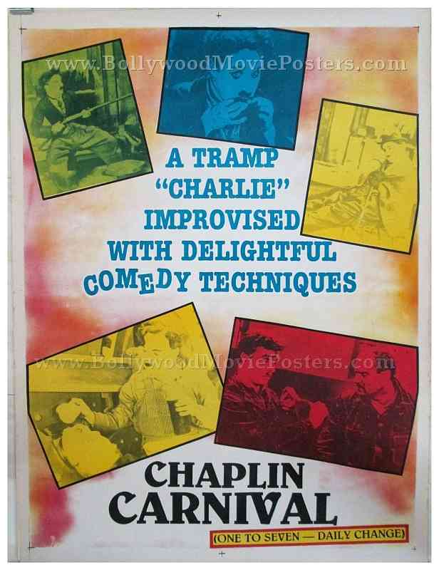 Charlie Chaplin Carnival original old vintage Hollywood movie posters for sale