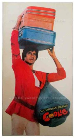 Coolie Amitabh Bachchan rare old Bollywood pressbooks, synopsis booklets & vintage Hindi film songbooks for sale
