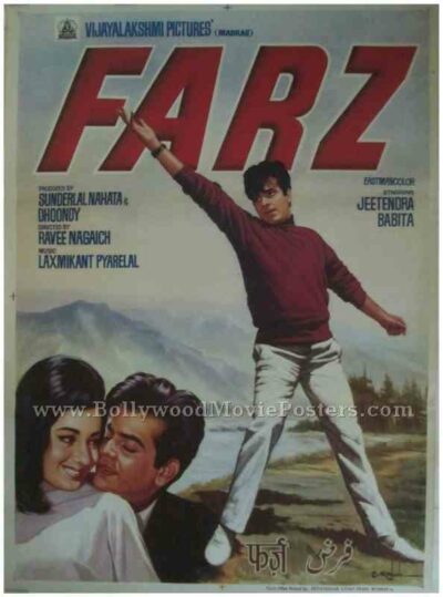 Farz 1967 old vintage indian movie film posters for sale