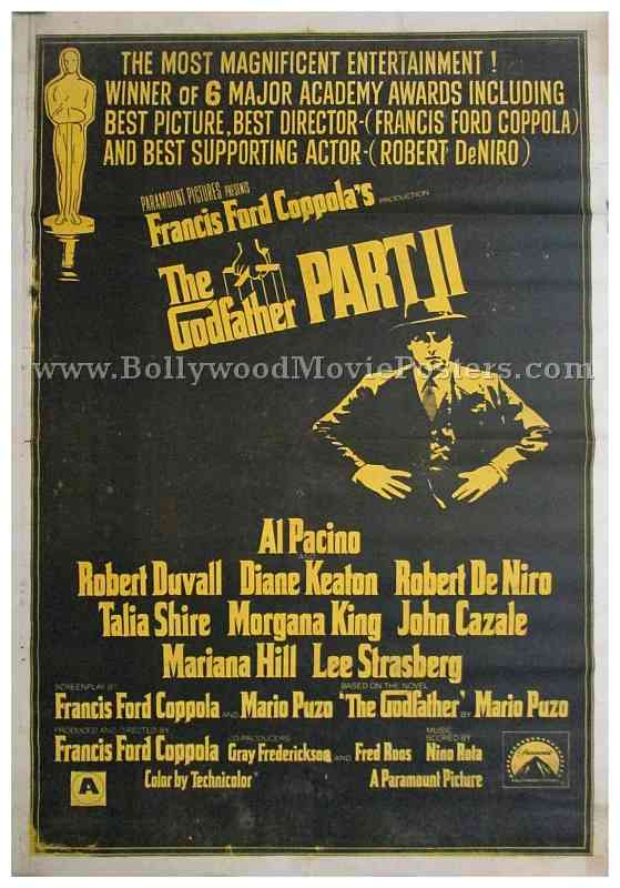 Godfather Part 2 1972 original movie poster for sale Al Pacino Michael Corleone