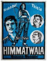 Himmatwala 1983 Sridevi Jeetendra old vintage hand painted Bollywood posters for sale
