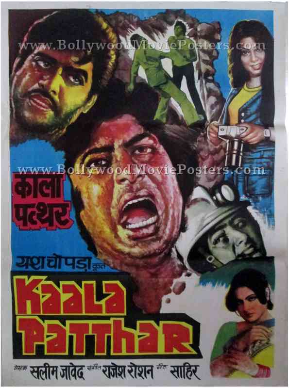 Kaala Patthar old school Amitabh Bachchan bollywood movies posters for sale