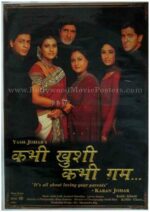 Kabhi Khushi Kabhie Gham K3G Hindi movie poster shahrukh khan buy online