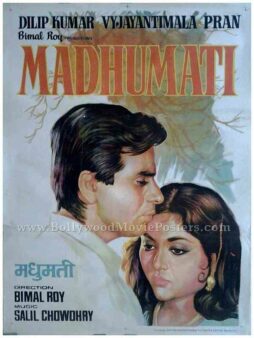 Madhumati 1958 Bimal Roy Dilip Kumar old Bollywood movie posters