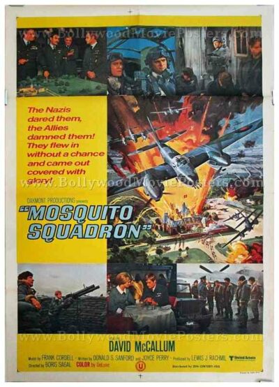 Mosquito Squadron David McCallum original old vintage Hollywood movie posters for sale