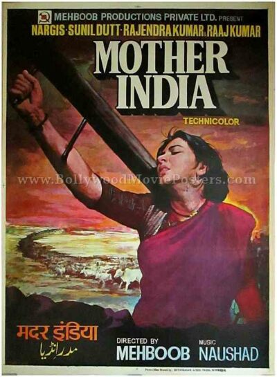 Mother India original authentic old vintage Bollywood movie posters buy online sale