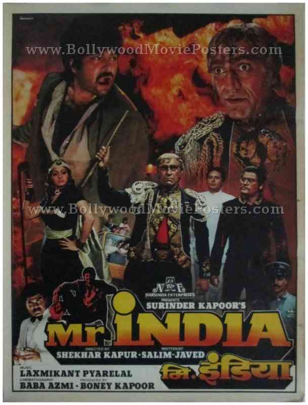 mr india movie mogambo khush hua old bollywood posters