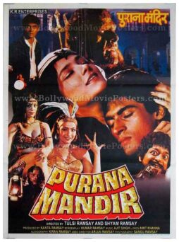 Purana Mandir Ramsay brothers old vintage Hindi horror movie poster for sale