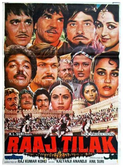Raaj Tilak Dharmendra 1984 old vintage Hindi Bollywood movie posters for sale