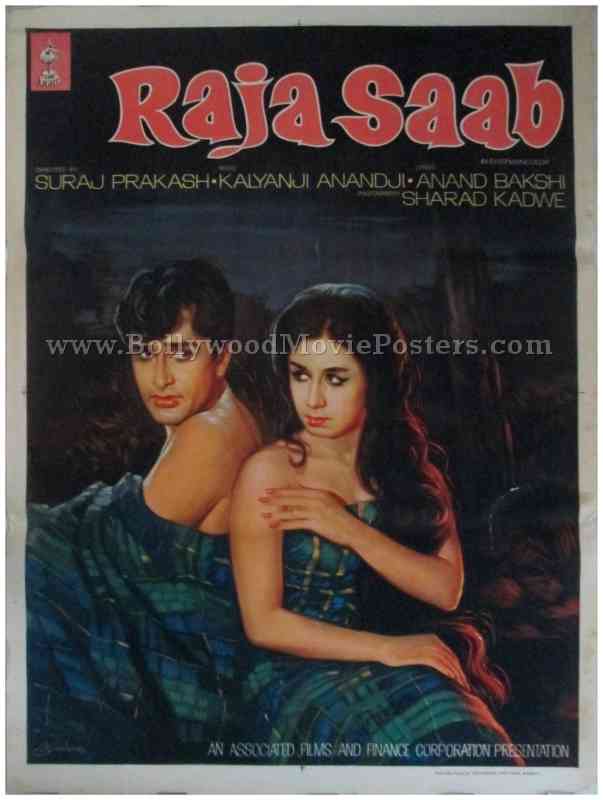 Raja Saab 1969 buy old bollywood posters for sale online
