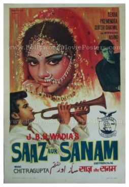 Saaz Aur Sanam 1971 buy old bollywood posters for sale online